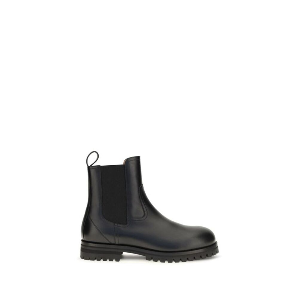 Loro Piana Men Kent Leather Ankle Boots